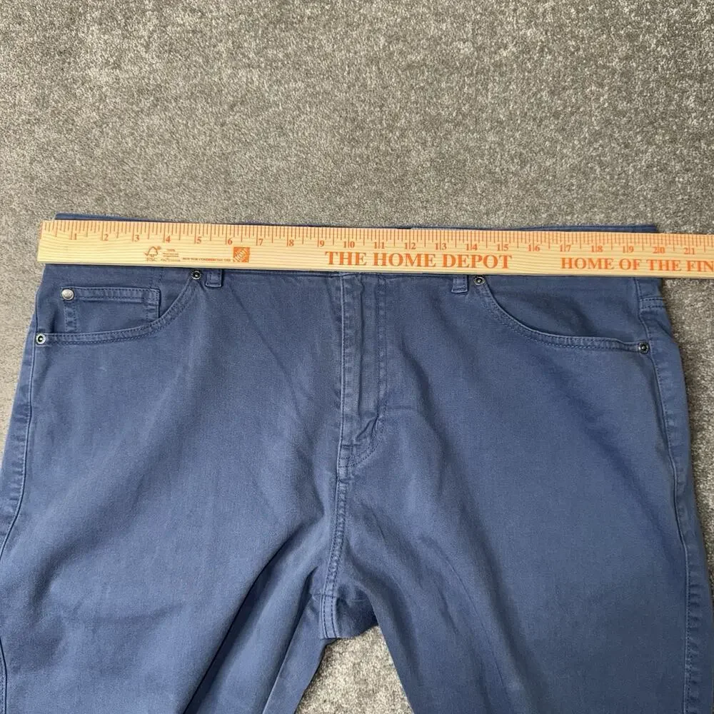 Peter Millar Crown‑Crafted 5‑Pocket Performance‎ Pants 40x32 Blue Stretch ME0B30